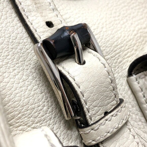 GUCCI Authentic White Bamboo Backpack main image 13